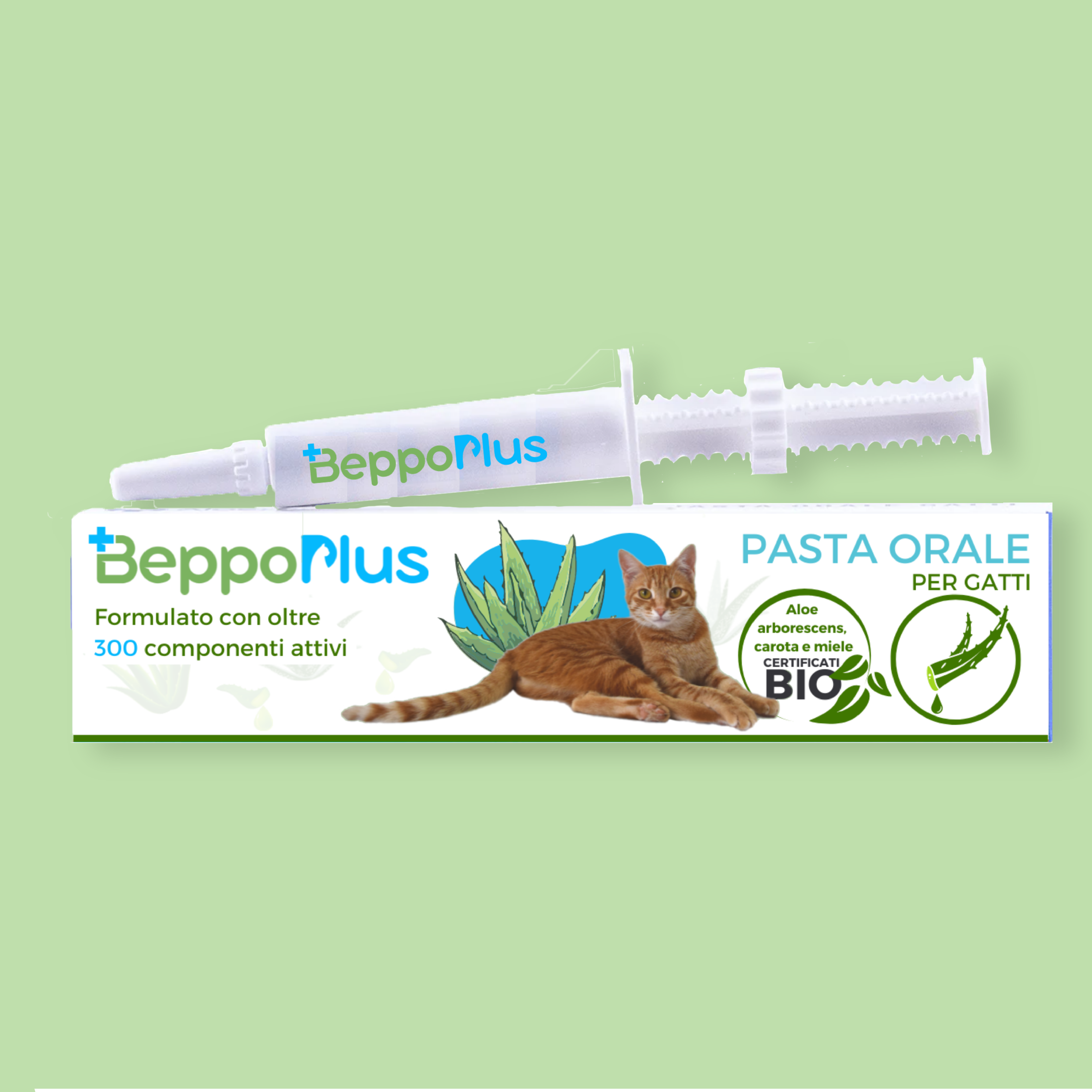 Gatto Con Personalità BeppoPlus -  Pasta Orale per Gatti