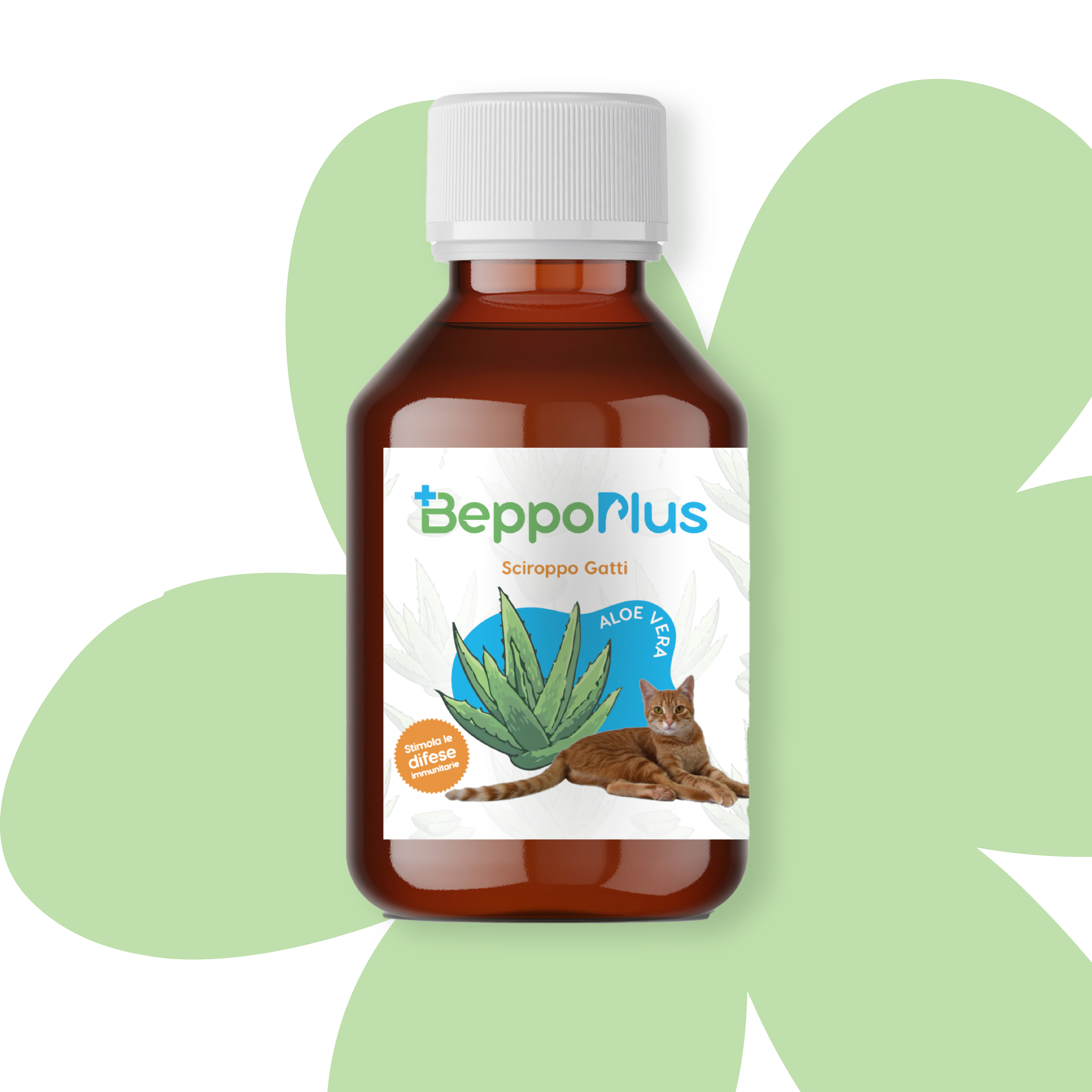 Gatto Con Personalità BeppoPlus - Sciroppo per Gatti a base di Aloe