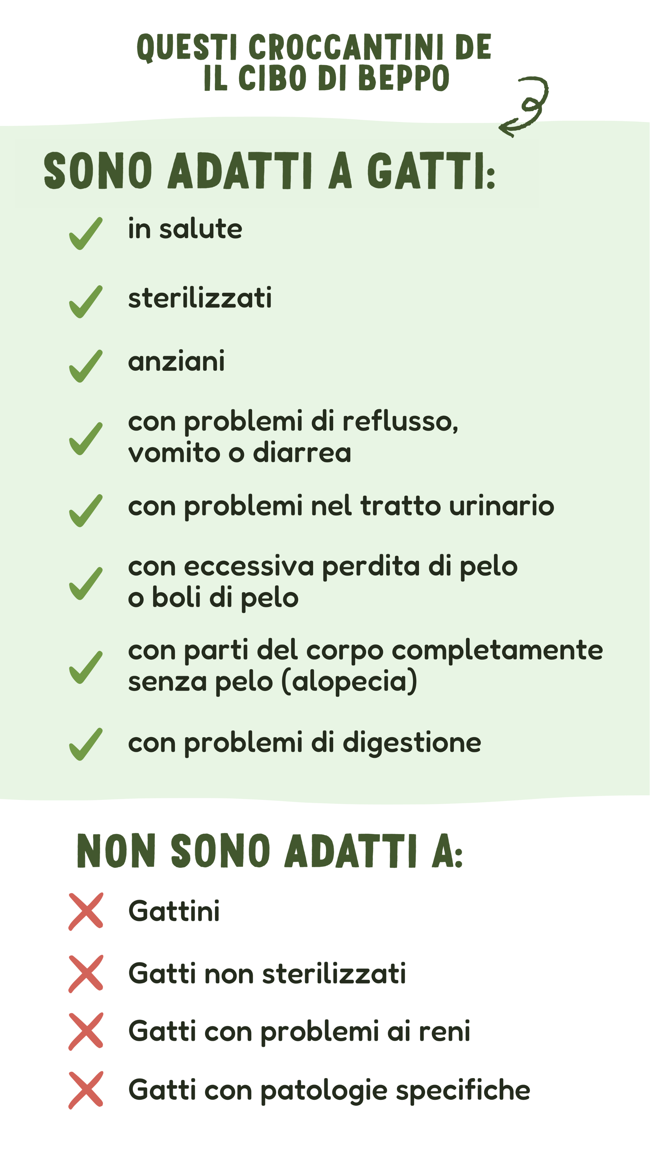 Gatto Con Personalità Il Cibo di Beppo - Crocchette per Gatti Sterilizzati - Ricetta Grain Free - Formulata senza grano e senza glutine - Alimento Completo - 1.5kg