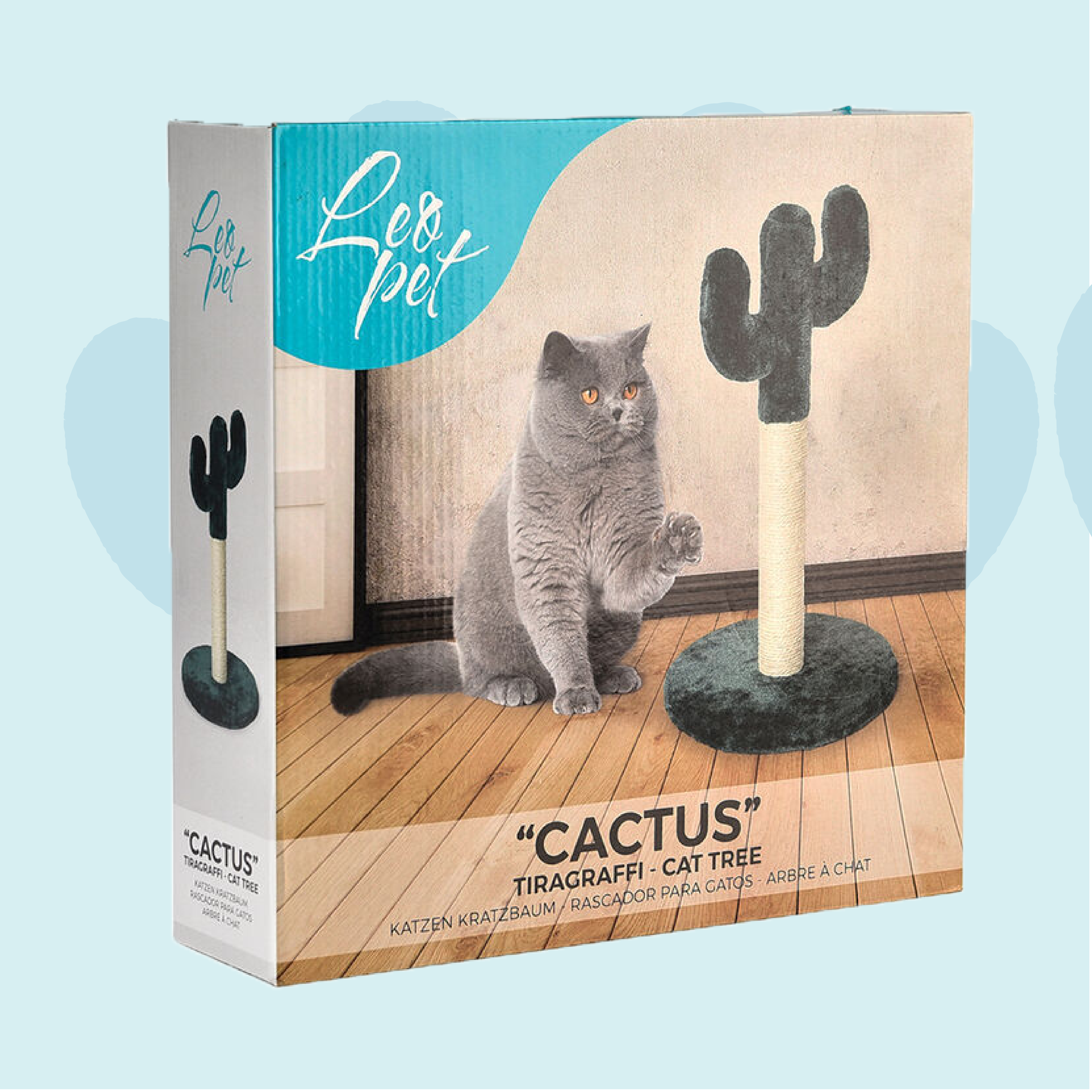 Gatto Con Personalità Tiragraffi Cactus Leo Pet – Design Originale e Divertimento per il Tuo Gatto