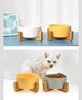 Carica l&#39;immagine nel visualizzatore Galleria, Gatto Con Personalità 20 x 9 cm Grigio Ciotole Rialzate per Gatti - Realizzate in Ceramica