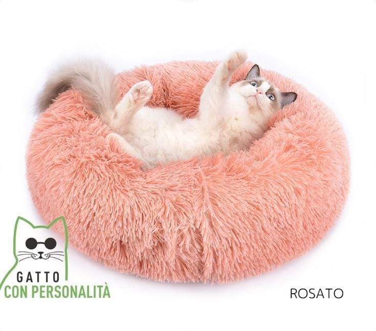 Gatto Con Personalità cuscino Rosato / Piccola - 40cm - Gatto Neonato - 19,90€ Cuscino Nuvola™ - Cuccia per Gatti / Cani - Morbida e Pelosa