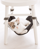 Gatto Con Personalità Grigio Scuro Amaca per Gatti Salva Spazio - Facile da montare sotto la sedia