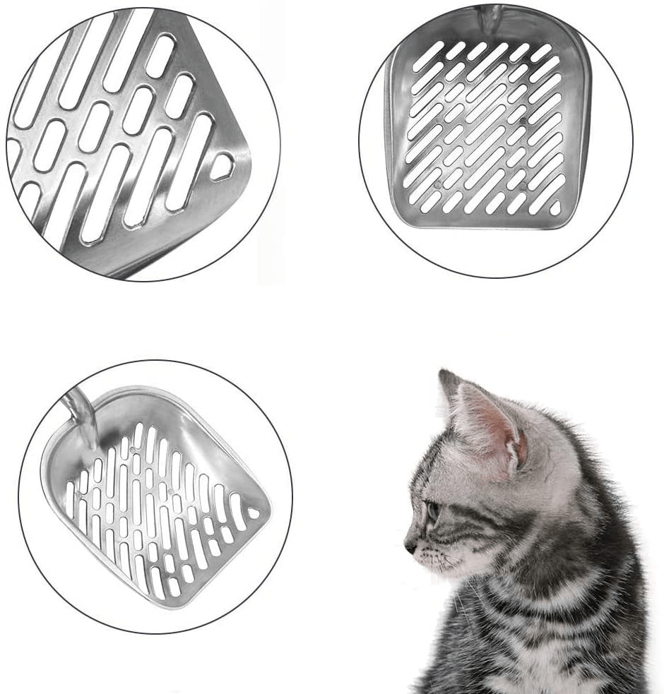 Gatto Con Personalità Paletta in alluminio Paletta per lettiera - pulire senza fatica la lettiera del tuo Gatto